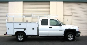 2003 Chevy C2500 HD Extra Cab w/ New Pacific Utility Body and Heavy Duty Lumber Rack