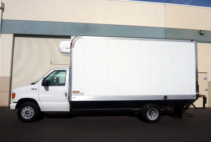 2004 Ford E-450 16' Refrigerated Box Van -  Driver Side View