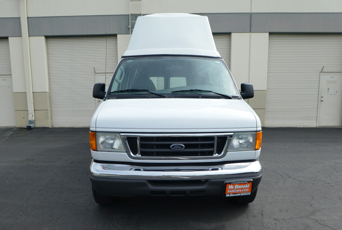 2006 Ford E-350 Extended High Top Diesel Cargo Van - Front