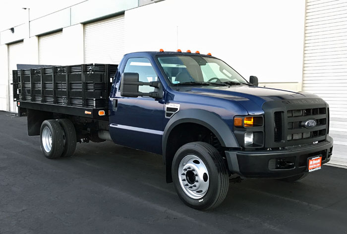 2008 Ford F-450  12' Stakebed Truck w/ Only 36K & a Tommy Liftgate 