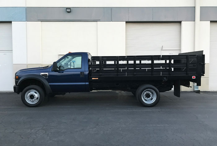 2008 Ford F-450 XL 12' Stakebed Truck - Driver Side