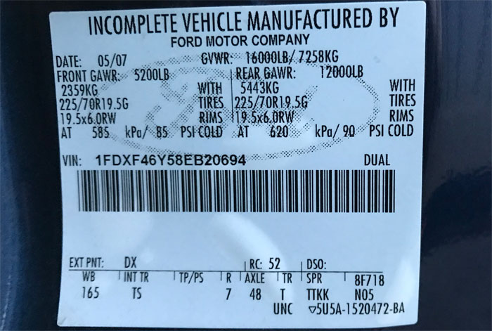 2008 Ford F-450 XL 12' Stakebed Truck - Federal Label