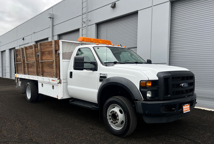 2008 Ford F-450  14' Stakebed Truck w/ 48K & Liftgate  #C83978 