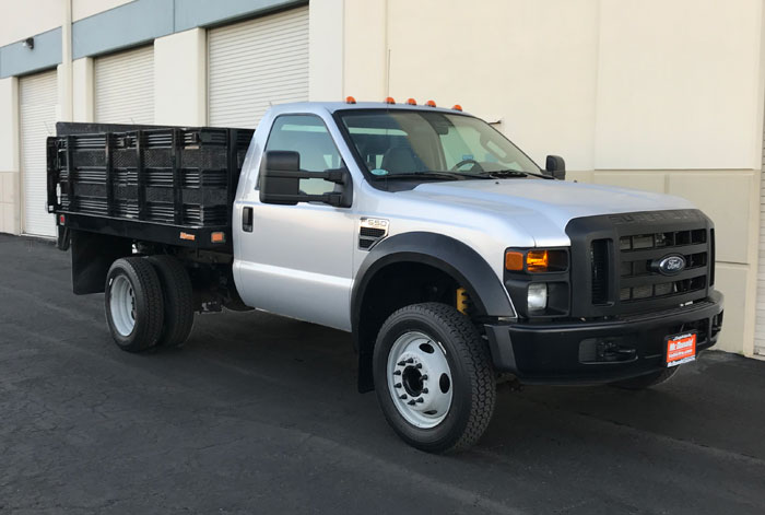 2008 Ford F-550  9' Stakebed Truck w/ Only 62K & a Tommy Liftgate 