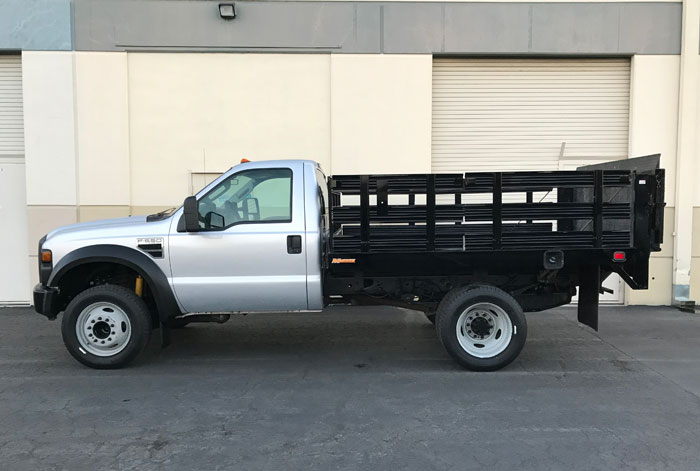 2008 Ford F-550 XL 9' Stakebed Truck - Driver Side