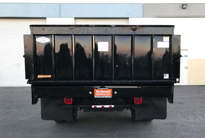 2008 Ford F-550 XL 9' Stakebed Truck - Rear View
