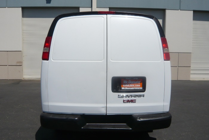 2008 GMC G3500 Extended Diesel  Refrig. Van - Rear View