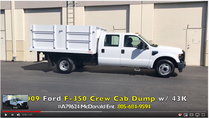 2009 Ford F-350 Crew Cab Dump Truck on YouTube