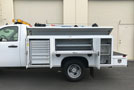 2007 Chev Silverado 3500 Service/Utility Truck w/ Crane - Box - Driver Side