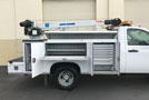 2007 Chev Silverado 3500 Service/Utility Truck w/ Crane- Box - Passenger Side