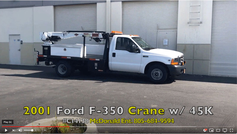 2001 Ford F-350 Crane Service Utility w/ only 45K on YouTube