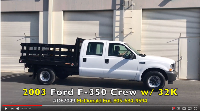 2003 Ford F-350 Crew Cab Stakebed on YouTube