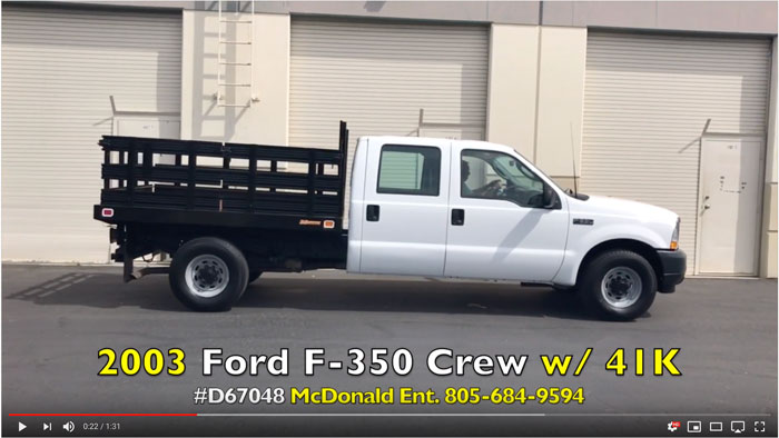 2003 Ford F-350 Crew Cab Stakebed on YouTube