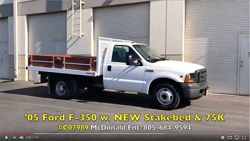 2005 Ford F-350 Truck w/ New Stakebed & Only 75K #C07989 on YouTube