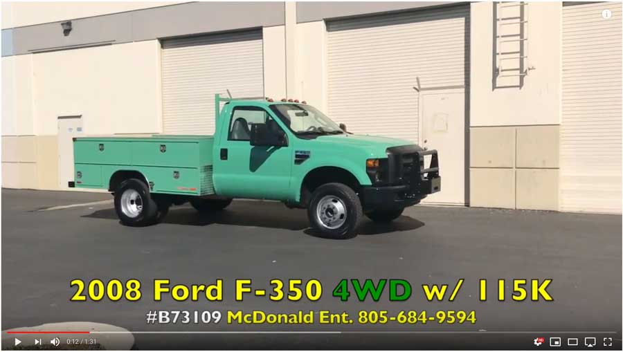 2008 Ford F-350 4 x 4 UtilityTruck w/ 115K. miles on YouTube
