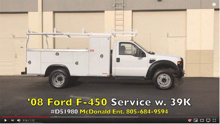 008 Ford F-450 XL Service/Utility w. Only 39K. miles 
 on YouTube