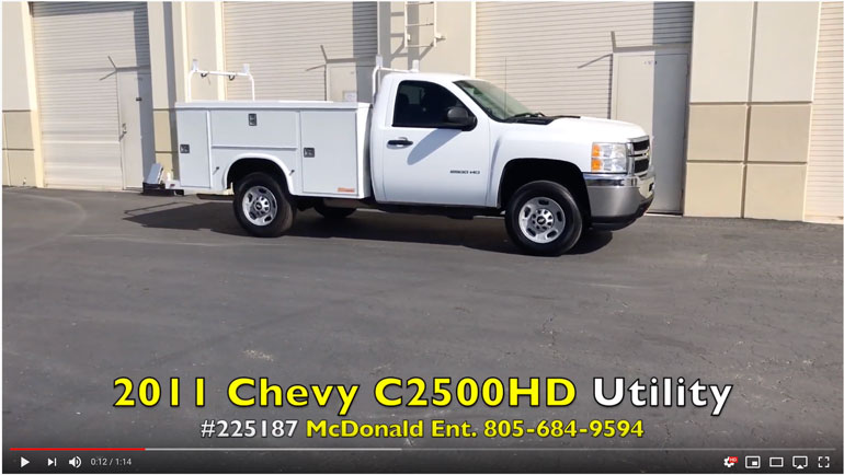 2011 Chevy C2500HD Utility Truck w/ 96K on YouTube