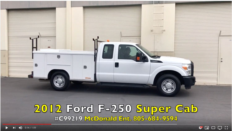 2012 Ford F-250 Super Cab Utility Truck w/ 119K. miles on YouTube