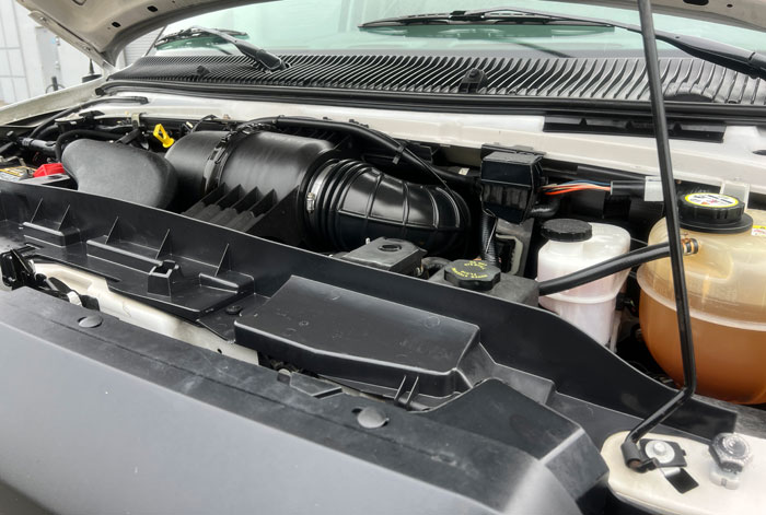 2008 Ford E-250 Cargo Van w/ 40K -  Engine Compartment 