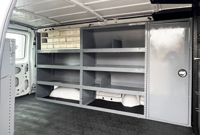 2008 Ford E-250 Cargo Van w/ 40K -   Passenger Side Cargo Area 