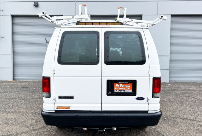 2008 Ford E-250 Cargo Van w/ 40K -  Rear View 