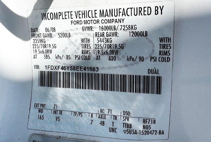 2008 Ford F-450 12' Stakebed - Federal Label