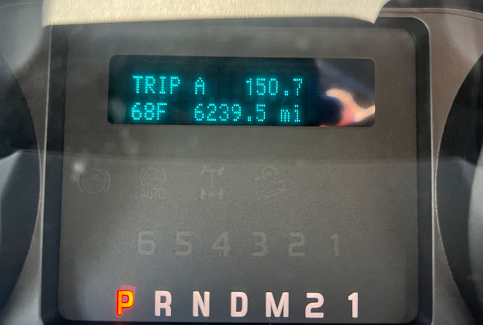 2011 Ford F-350 Utility -  Odometer Reading