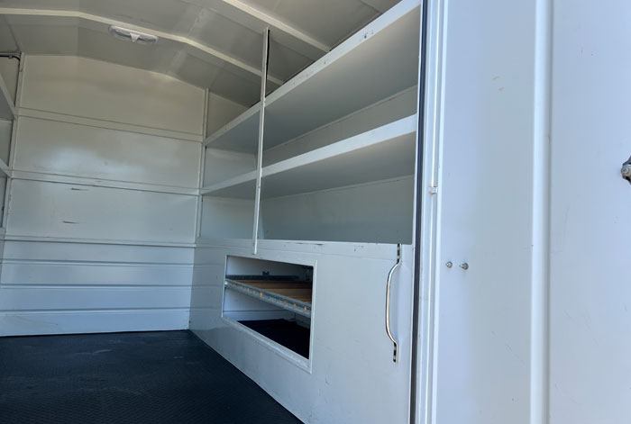 2011 Ford F-350 Utility - Rear Cargo Area - Right Angle