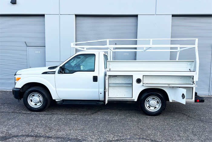 2013 Ford F-250 Utility Truck - Boxes - Driver Side