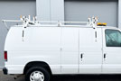 2008 Ford E-350 Cargo Van w/ 61K - Drop Down Ladder Rack Passenger Side
