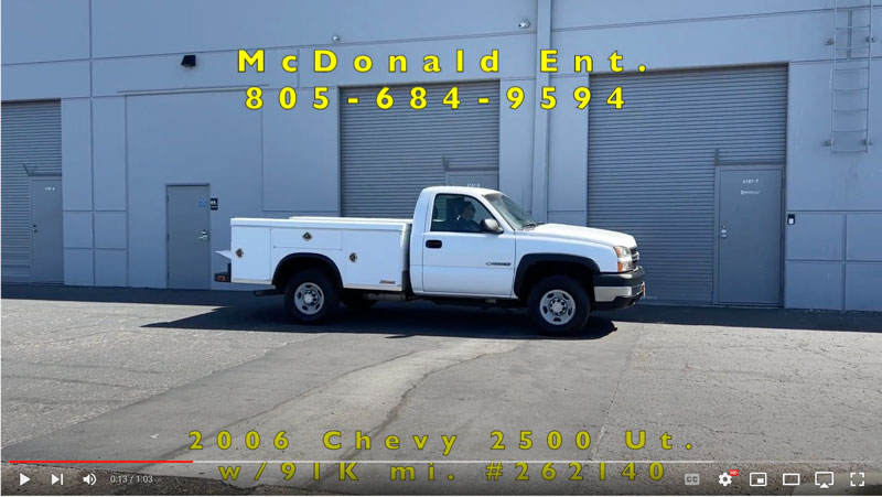 2006 Chevy Silverado C2500HD Utility w/ 91K miles on YouTube