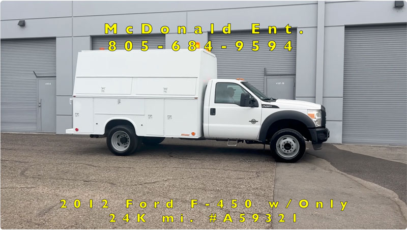 2012 Ford F-450  Power Stroke Diesel Super Structure Utility w/ Only 24 K  on YouTube
