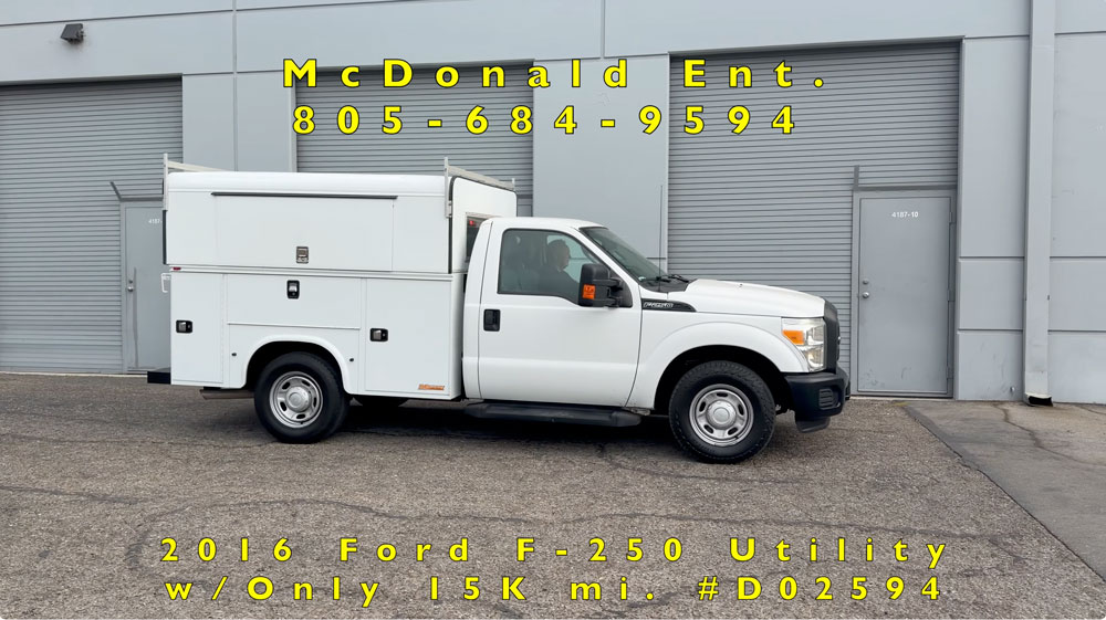 2016 Ford F-250 Utility w/ Only 15 K  on YouTube